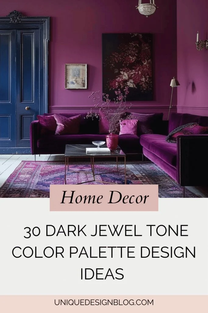 2. Bold Jewel Tones as Accents