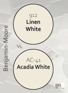 Acadia White vs Linen White – Color Profiles and Visual Feel