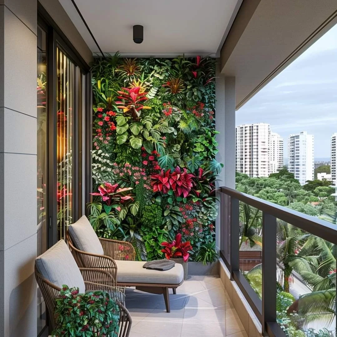 Balcony Wall Decoration Ideas: Greenery and Living Walls