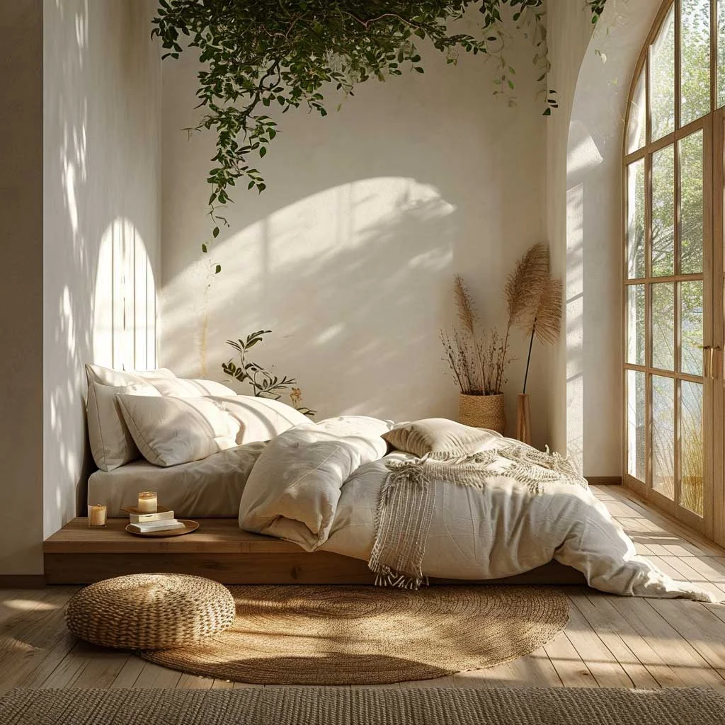 Bedroom Sanctuaries: Softness and Calm with Organic Elements