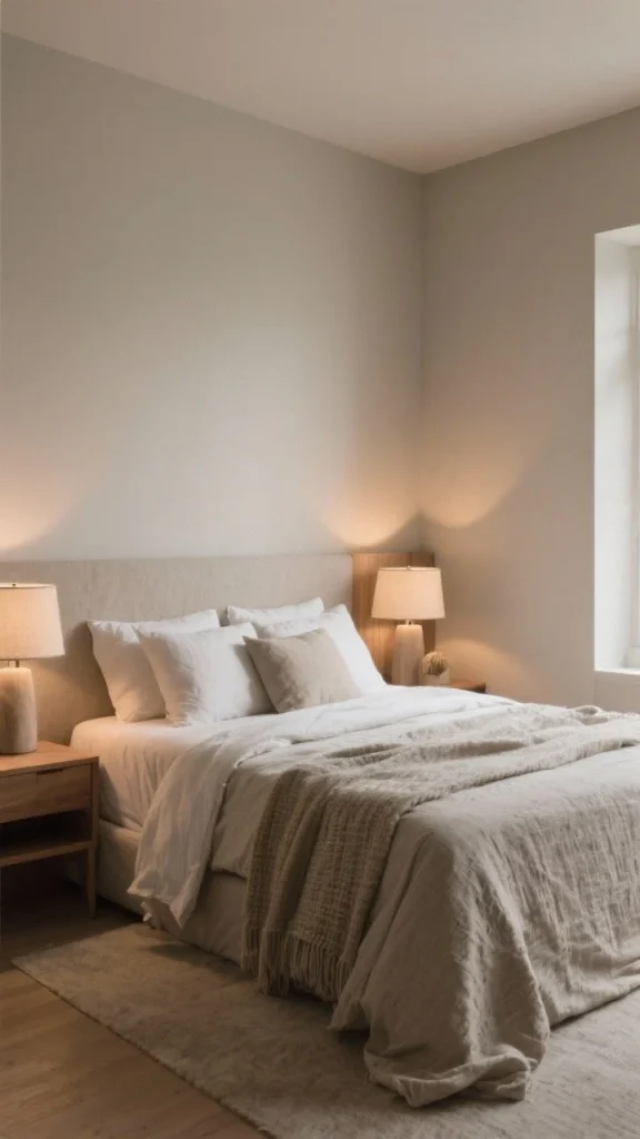 Bedroom serenity: soft neutral textiles for restful sleep