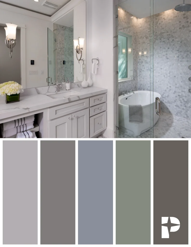 Calm Bathroom Styling Inspiration: Color Palette Basics