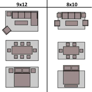 Choosing Between 8x10 vs 9x12 Rug Sizes