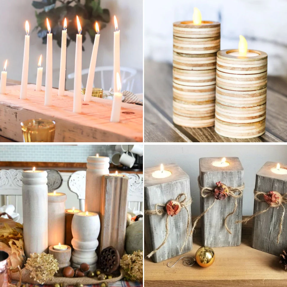 Choosing Materials for DIY décor with handmade candle holders