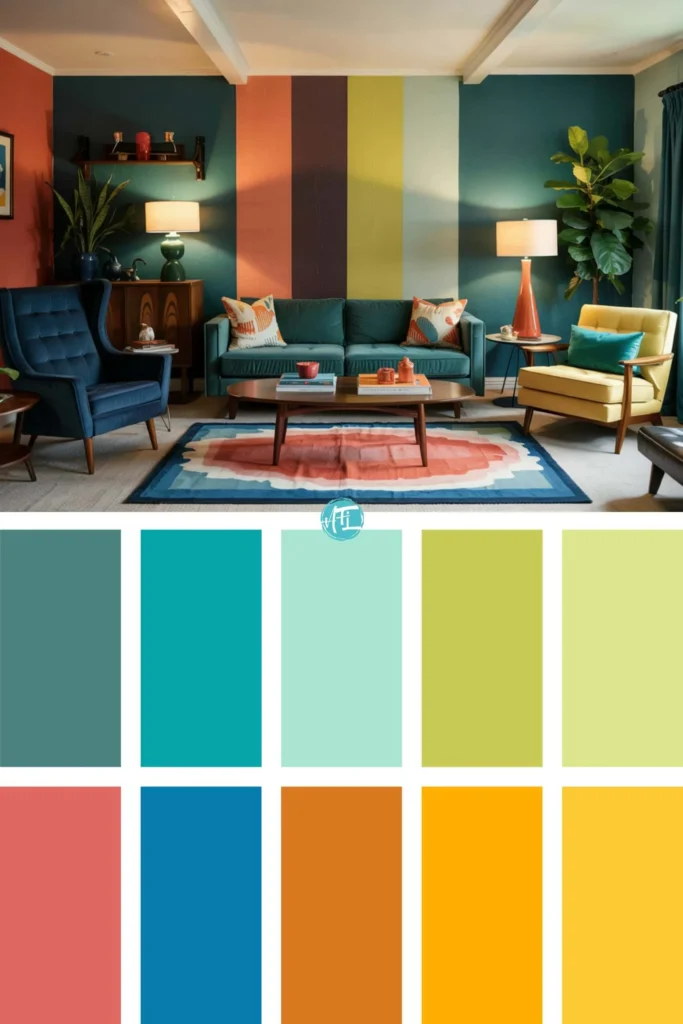 Choosing the Right Color Palette for a Mid Century Vibe