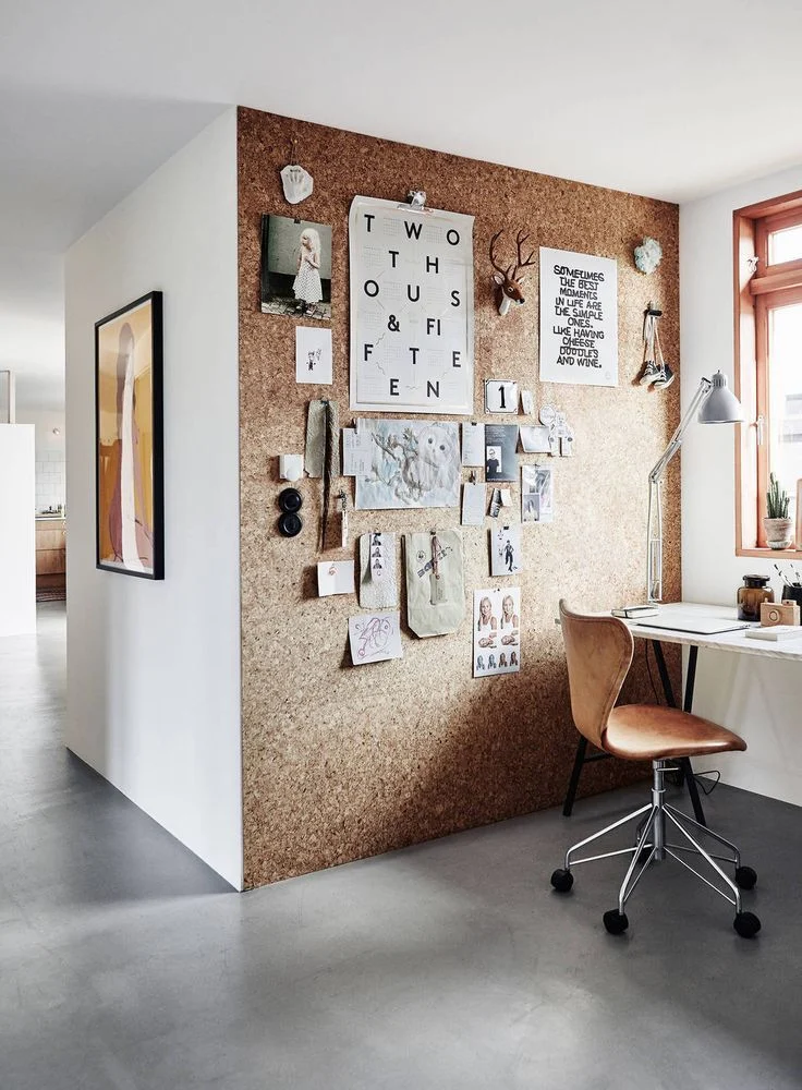 Choosing the right cork board for your workspace décor with simple cork boards