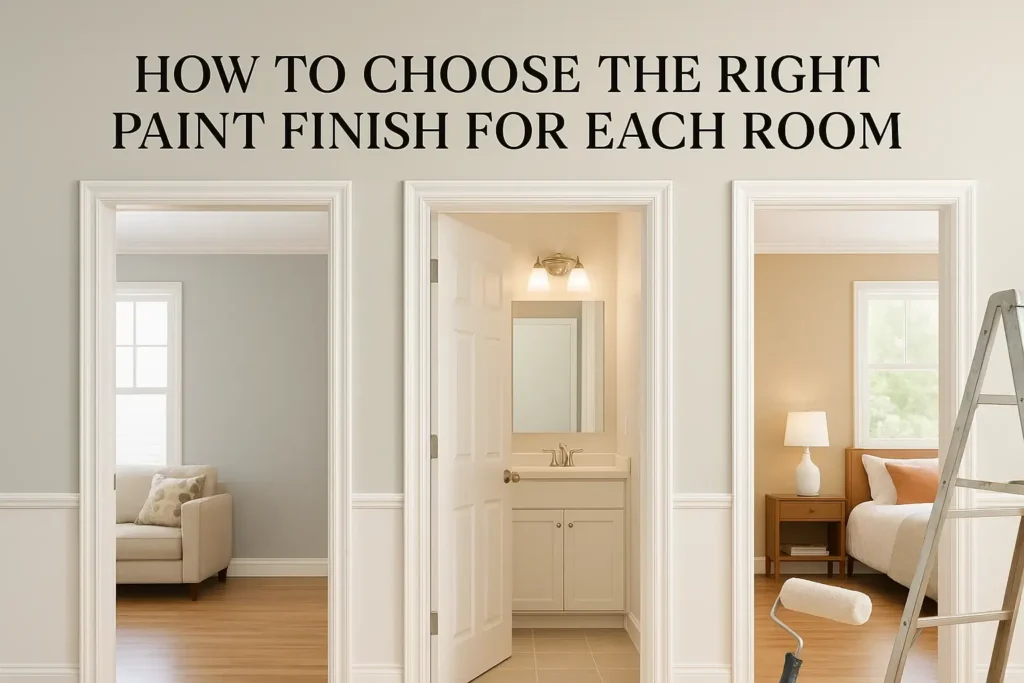 Choosing the right finish for different rooms