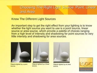 Choosing the Right Light Sources for a Soft Glow