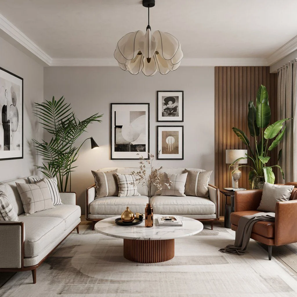 Choosing the right style for modern living rooms