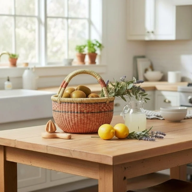 Choosing the right woven basket materials and sizes for your kitchen