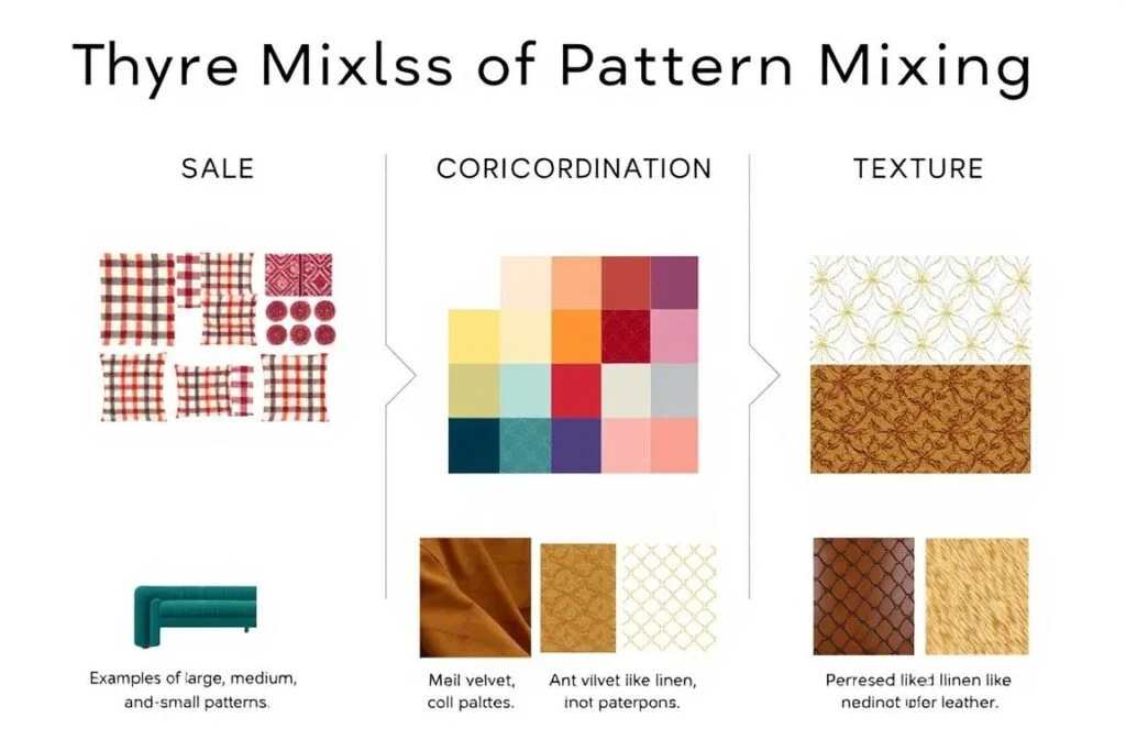 Color coordination and texture mixing