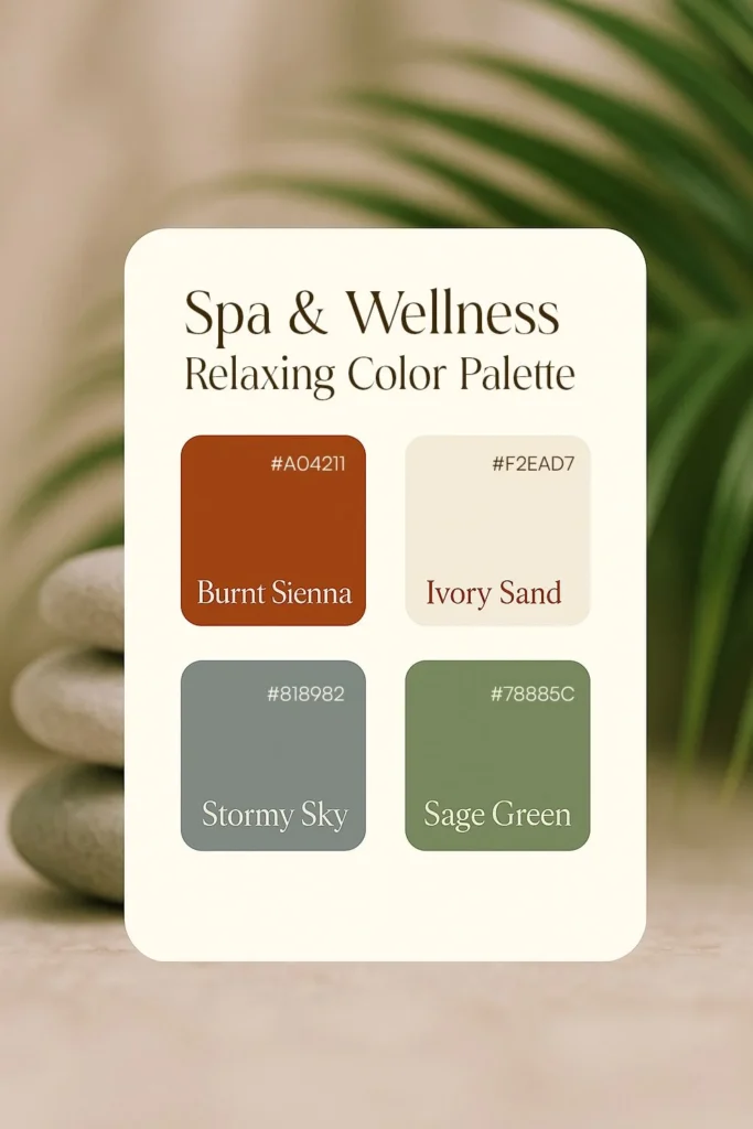 Color Palette and Materials for a Spa Feel