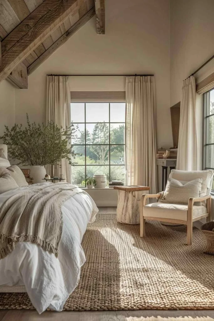 Color Palette and Textures for Neutral Cozy Bedroom Styling