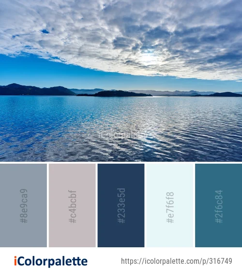Color Palette Inspired by Water and Sky