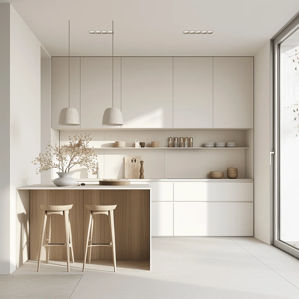 Color Palette & Materials for a Minimalist Kitchen