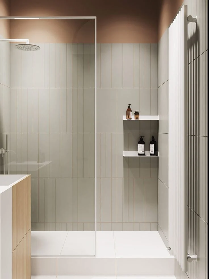 Color Palette & Materials for a Minimalist Shower