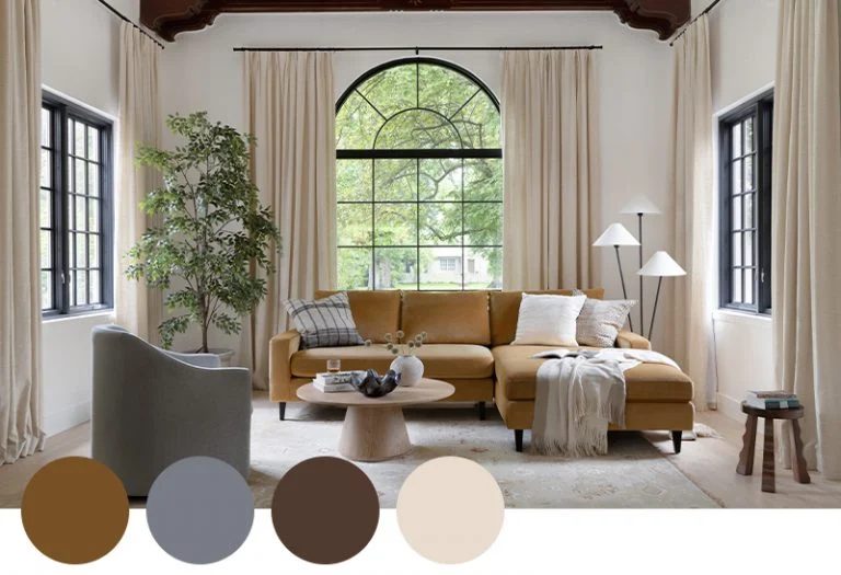 Color palettes shaping modern living spaces