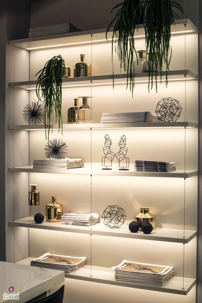 Cozy Kitchen Shelf Lighting Ideas: LED Strip Solutions