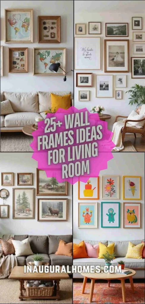 Cozy Wall Frame Ideas for Living Rooms