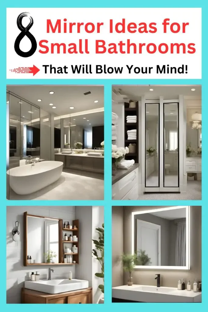 Creative Mirror Placement for Small Bathrooms