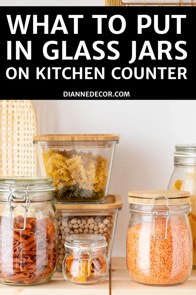 Creative ways to display glass jars in your kitchen