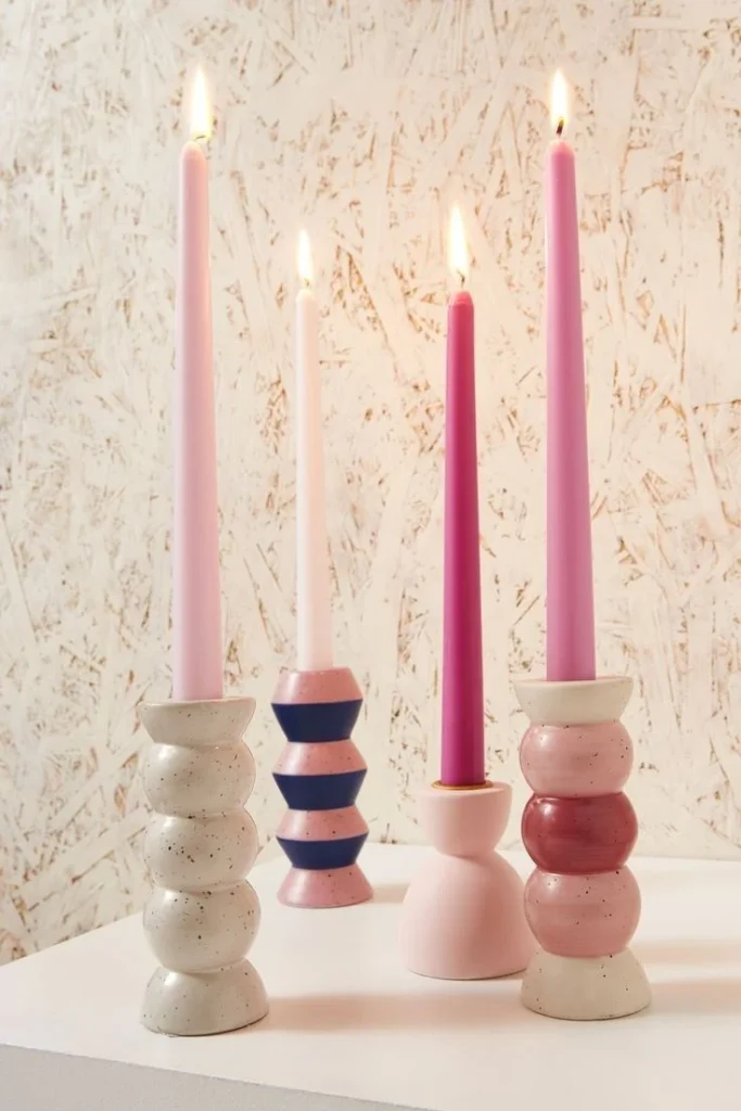 Design styles that shine with clay candle holders