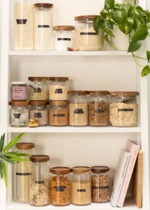Designing Kitchen Décor with Glass Jar Storage for Visual Harmony