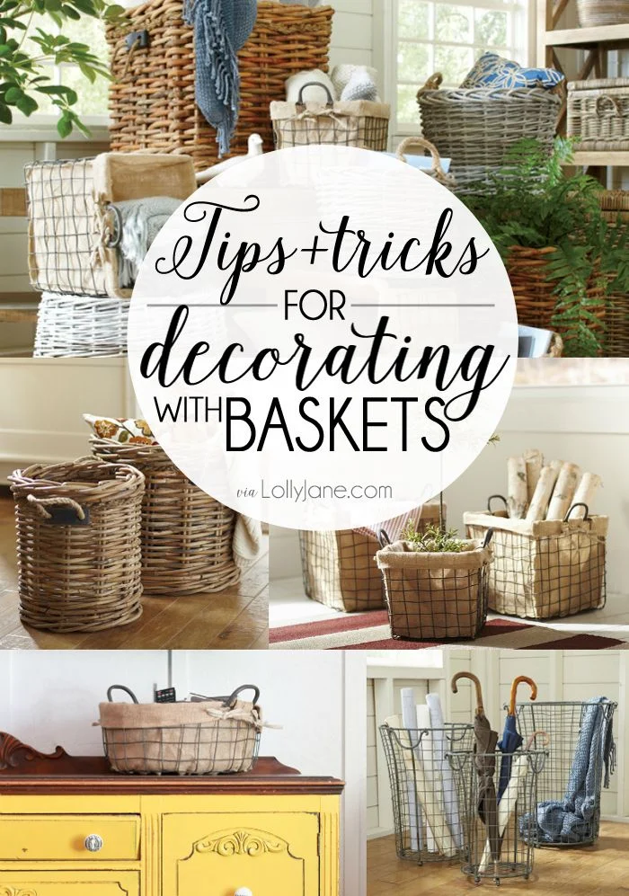 DIY décor with decorative baskets: Bedroom Bliss
