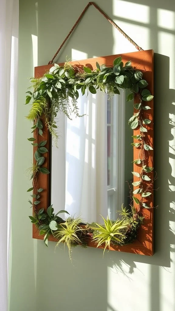 DIY decorative mirror frame ideas: Botanical & Nature‑Inspired Designs