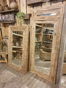 DIY decorative mirror frame ideas: Reclaimed Wood and Vintage Charm