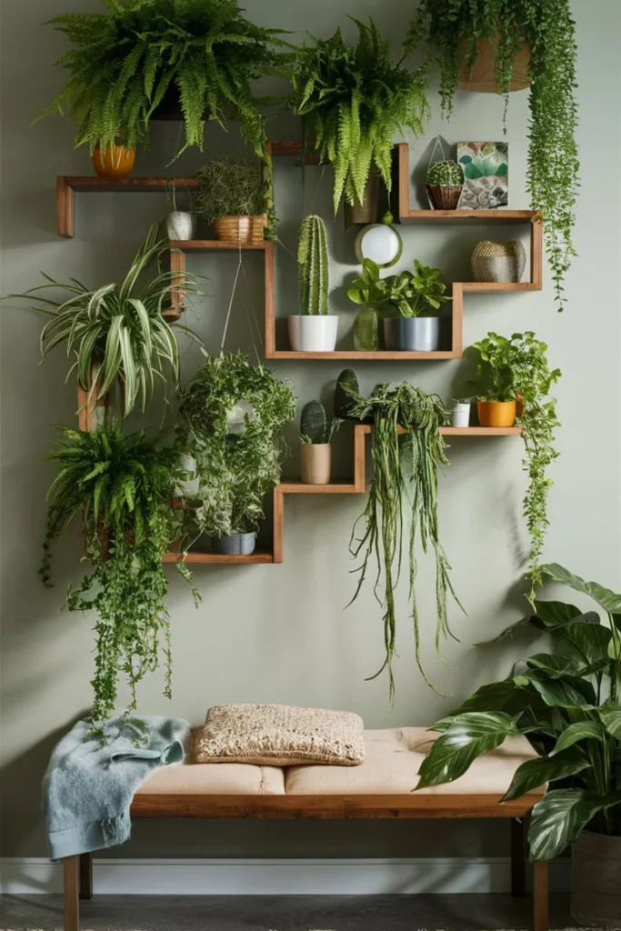 DIY plant décor inspiration: Living Room Green Statements