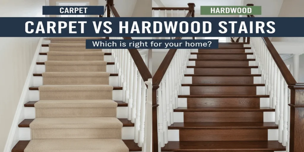 Durability and Maintenance in carpet vs hardwood stairs a comprehensive comparison
