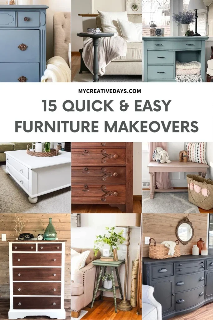 Easy upcycled furniture makeovers