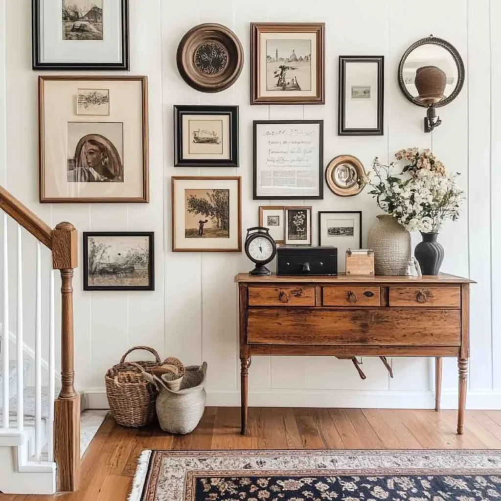 Eclectic Gallery Walls: Mixing Shapes and Frames