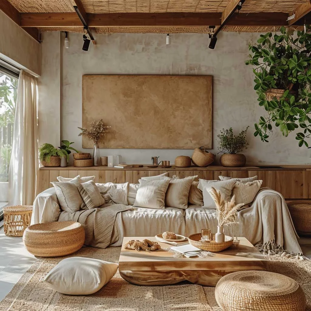 Embracing Home Décor with Natural Woven Décor in the Living Room
