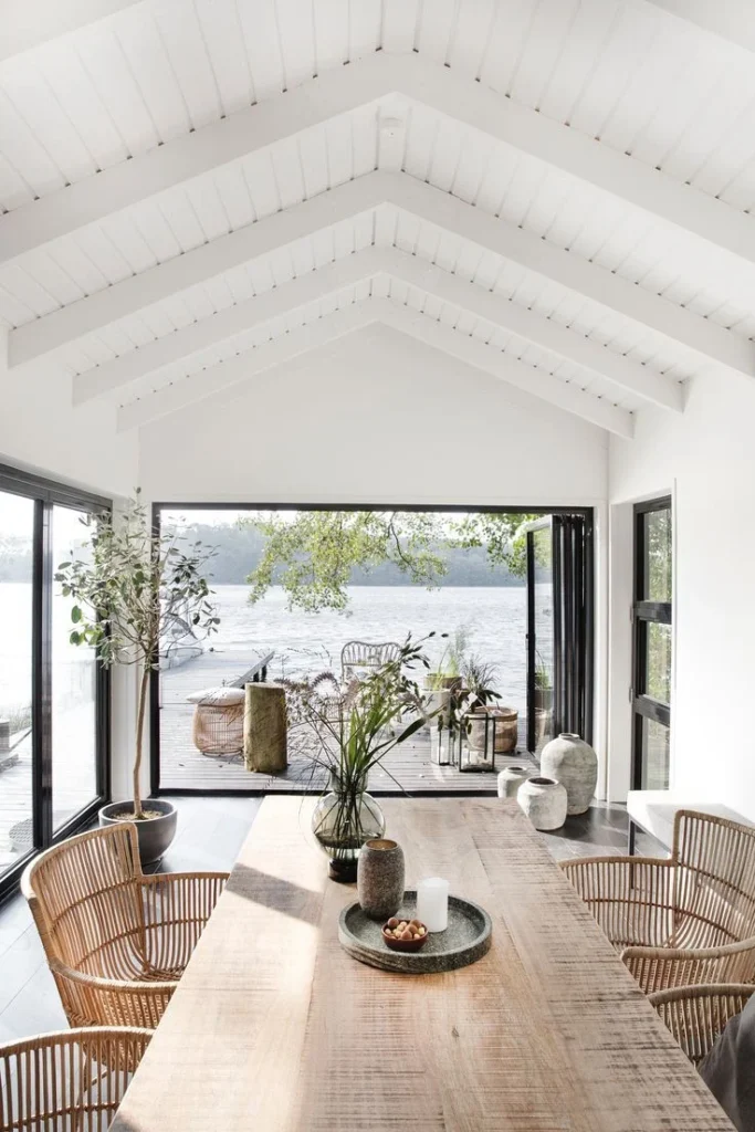 Embracing Natural Materials for Authentic Lakehouse Vibes