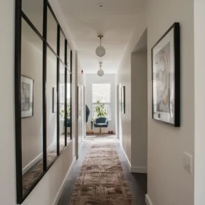 hallway wall décor with mirrors: Why Mirrors Matter in Narrow Spaces