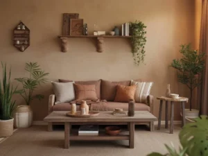 home décor trends this year: Sustainable Materials and Earthy Tones