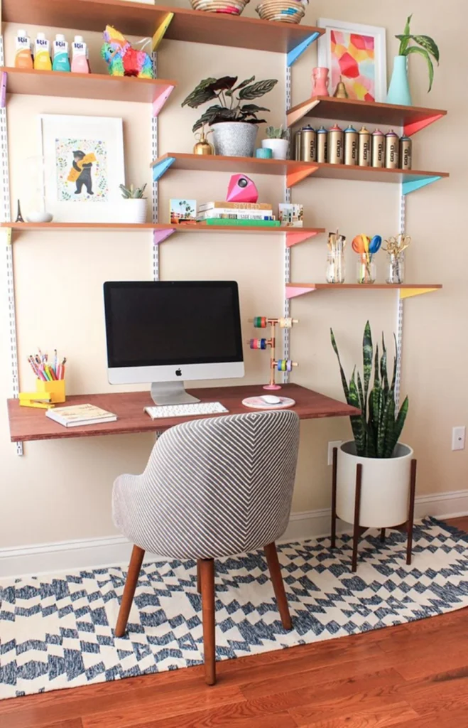 Home Office Shelf Decoration Ideas: Creating a Focal Point