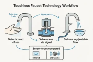 How Does a Touchless Kitchen Faucet Work? The Core Components