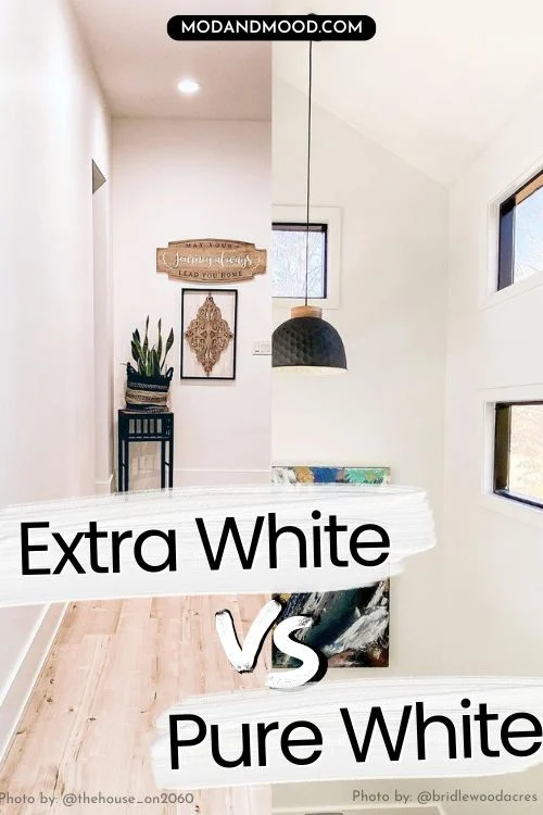 How light interacts with sw extra white vs pure white