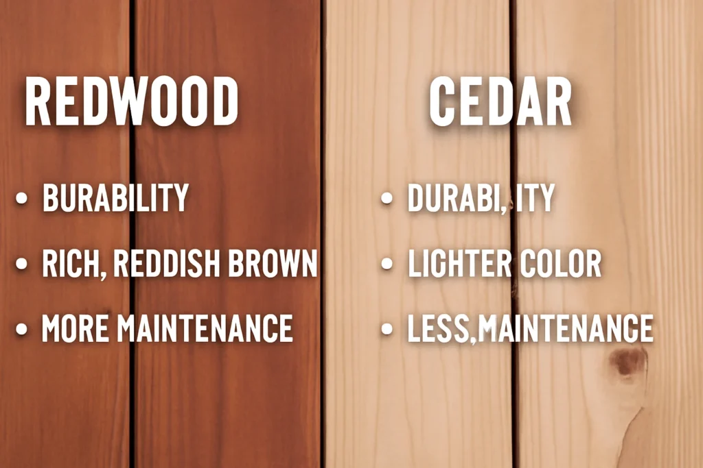Incense Cedar vs Red Cedar Choosing the Right Wood for Your Project: Core Characteristics