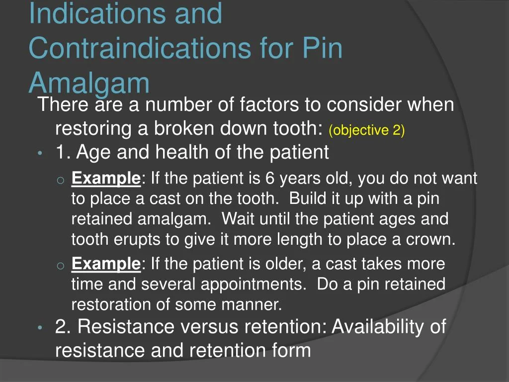 Indications and patient selection