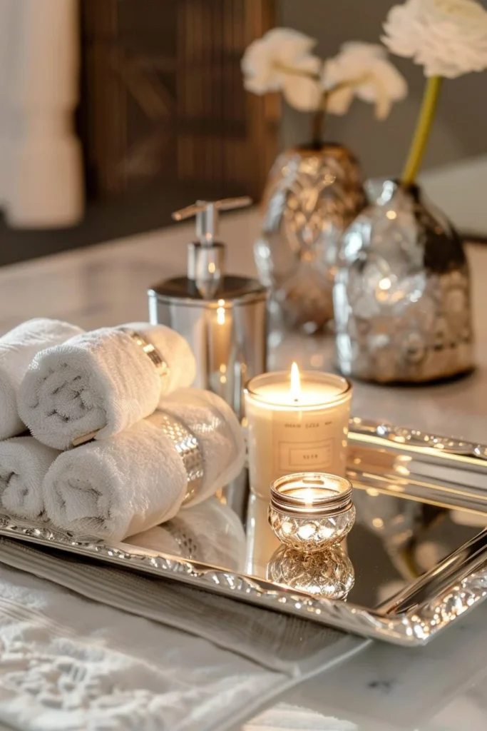 Integrating candle trays into different bathroom styles