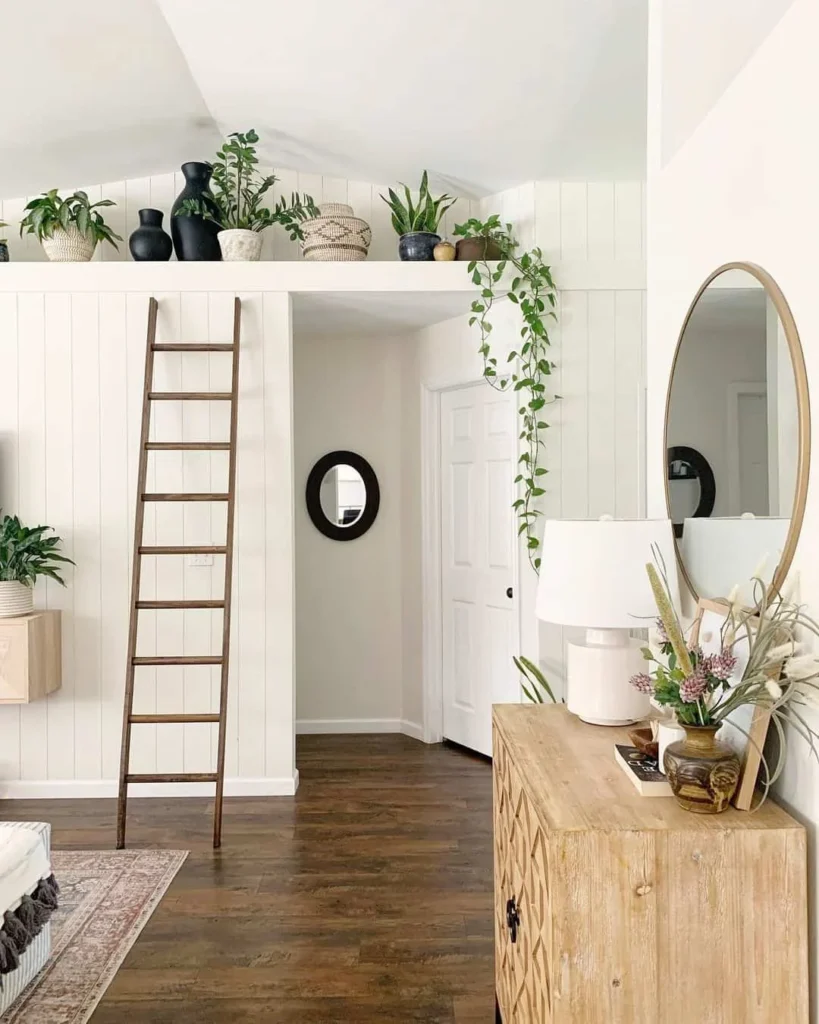 Integrating Plant Shelves with Existing Bedroom Décor