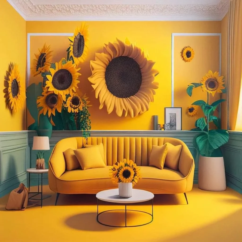 Integrating Sunflowers Into Modern Living Spaces
