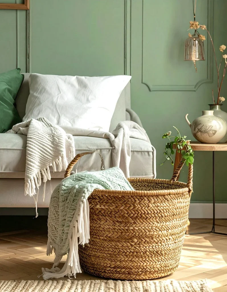 Integrating Woven Baskets in Different Rooms