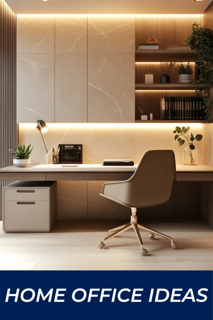 Key elements of a productive and stylish home office design