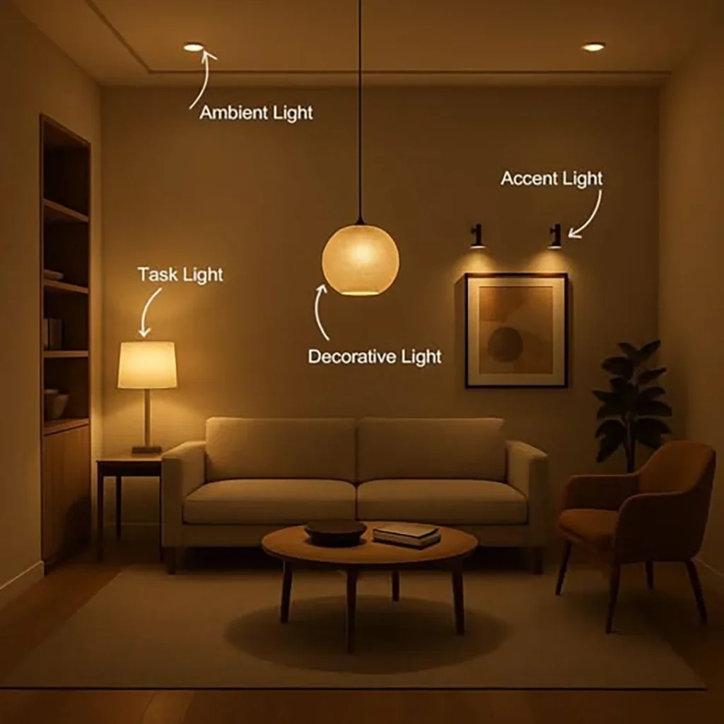 Layering Light: Ambient, Task, and Accent