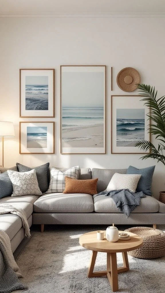 Living room integration: soft neutral fabrics that invite conversation